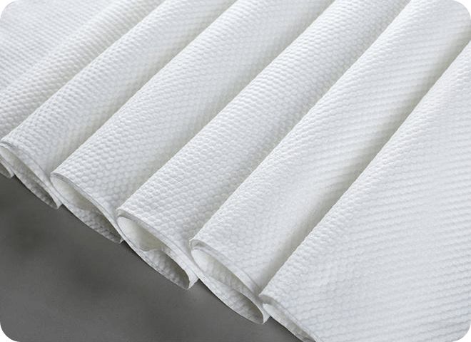 Food-grade nonwoven fabric sample for oral pouch material